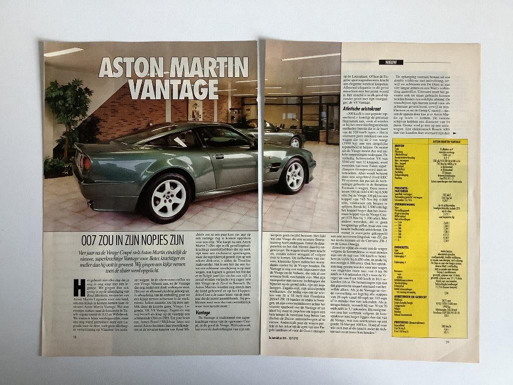 Artikel Aston Martin Vantage, Ophalen of Verzenden, Zo goed als nieuw, Overige merken