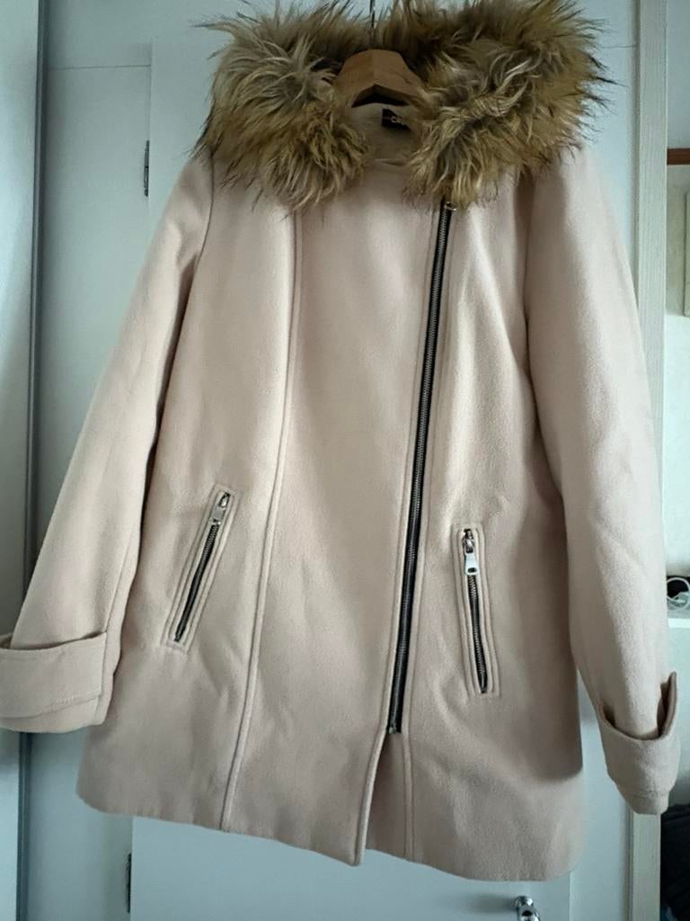 Jas, Kleding | Dames, Jassen | Winter, Ophalen, Gedragen, Maat 42/44 (L), Beige
