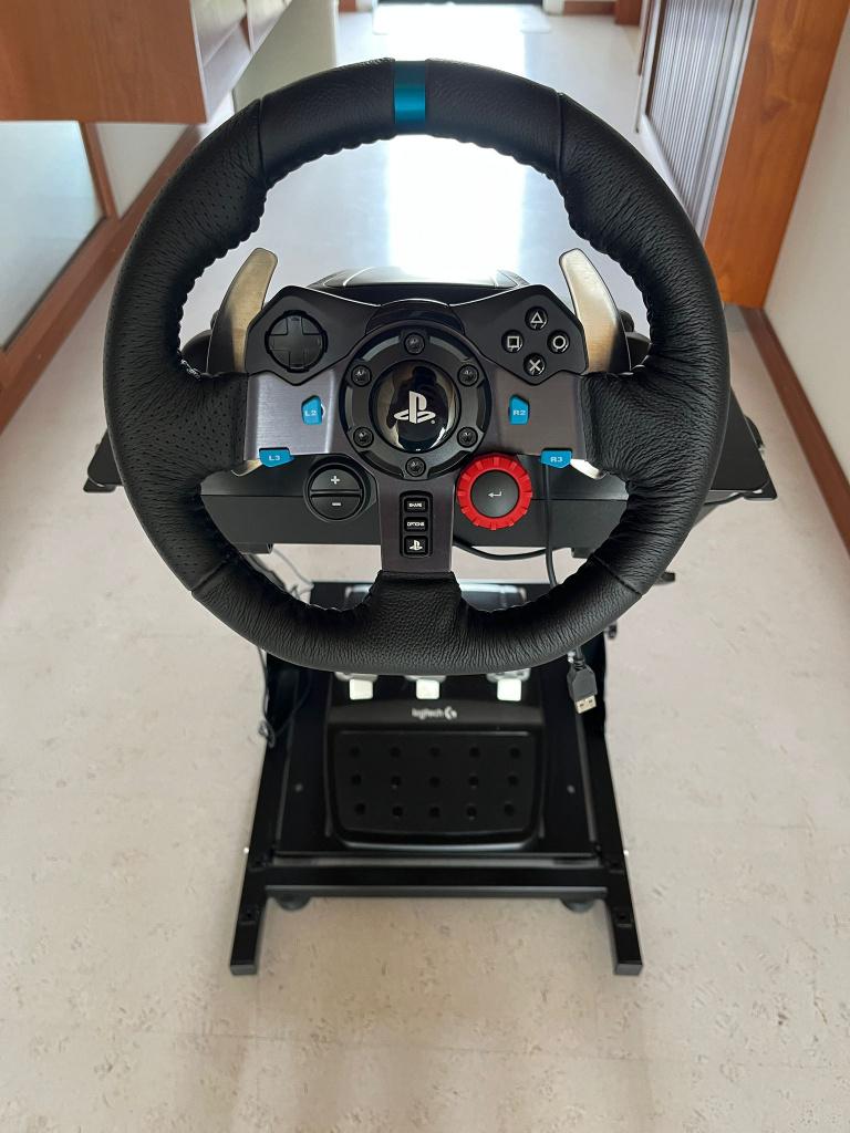 Logitec G29 stuur  +  stuurhouder + pedalen, Ophalen, Zo goed als nieuw, Stuur of Pedalen, PlayStation 4