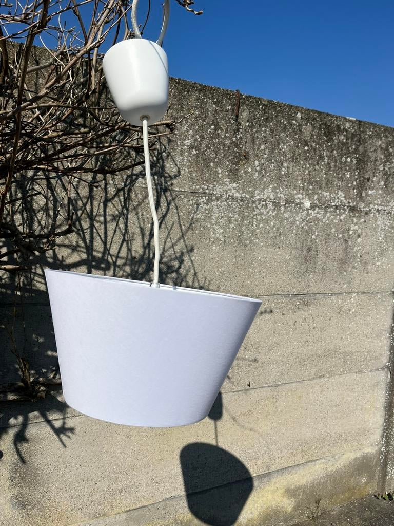 Abat-jour blanc - ikea, Moins de 25 cm, Enlèvement, Utilisé, Blanc