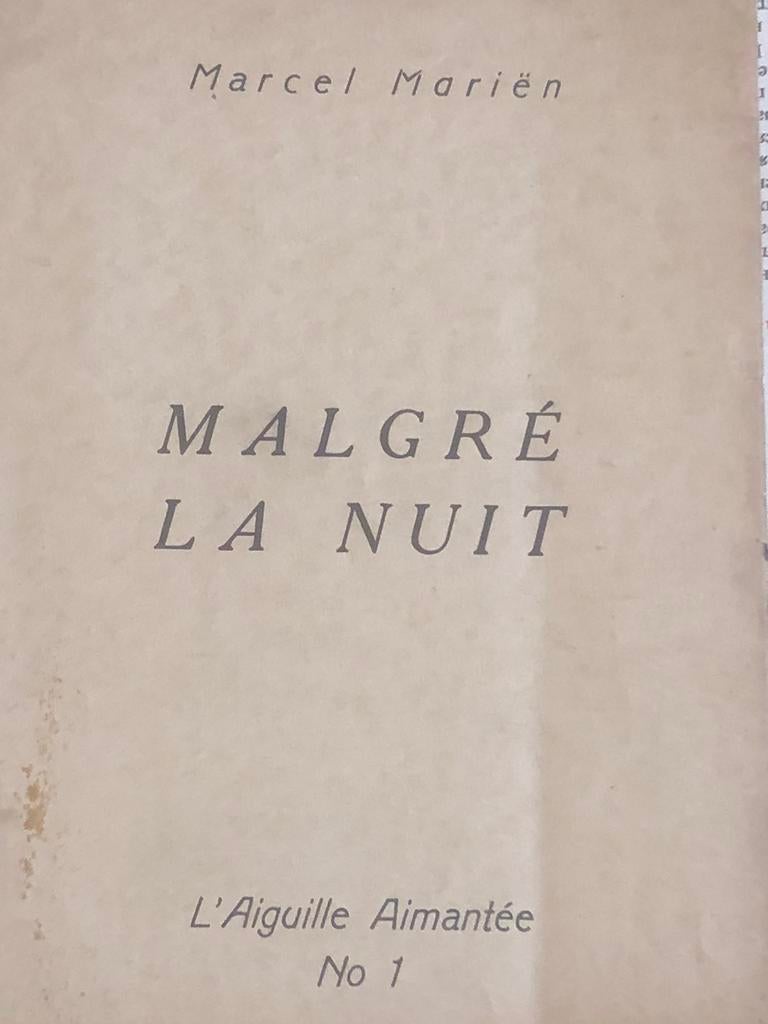 Marcel MARIEN envoi à Fernand Dumont, Enlèvement ou Envoi