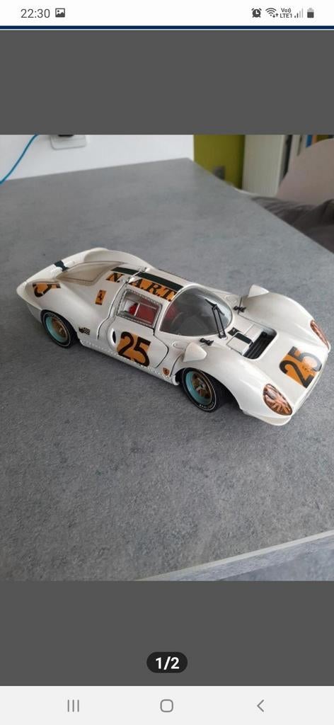 Ferrari blanche 330 P4 n 25. (1:18), Hobby & Loisirs créatifs, Voitures miniatures | 1:18, Enlèvement