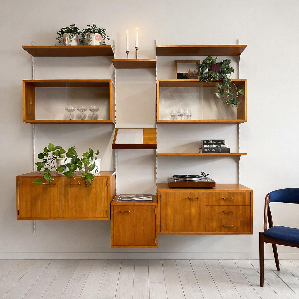 Vintage wandmeubel •IKEA BYGGA 1969•, Ophalen of Verzenden