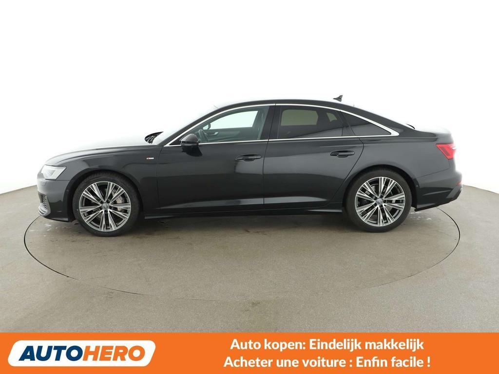 Audi A6 45 TDI Mild-Hybrid quattro S-Line (bj 2018), Auto's, Automaat, 4 deurs, Gebruikt, Leder