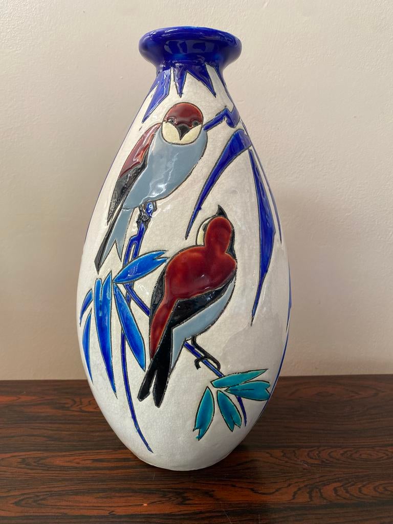 Keramis Charles catteau hirondelles, Antiquités & Art, Enlèvement ou Envoi