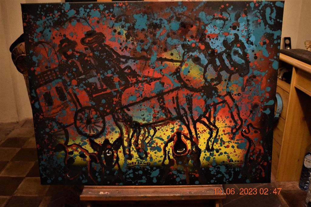 les chiens aboient la caravane passe, par joky kamo, Enlèvement