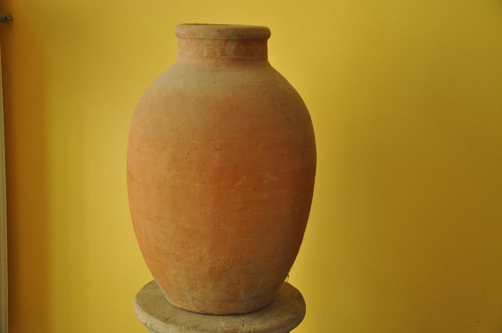 Terracotta Vaas, Kruik, Tuinpot, Paraplubak, Parapluhouder, Antiek en Kunst, Ophalen