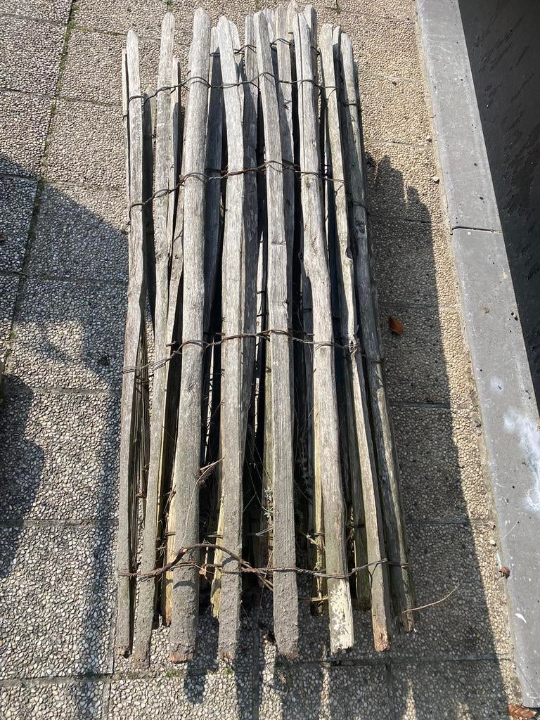 Omheining kastanjehout, Enlèvement, Comme neuf