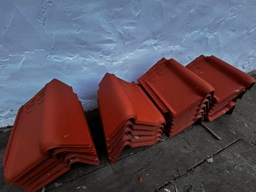 Nieuwe en recup Kantpannen type stormpan 44, Bricolage & Construction, Tuiles & Revêtements de toit, Neuf, Tuiles, Pierre ou Argile