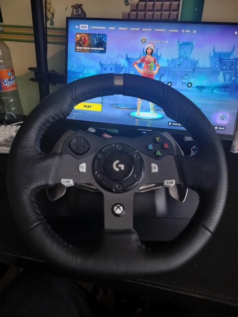 Logitech g920 met pedalen en stuur mod GT3, Enlèvement