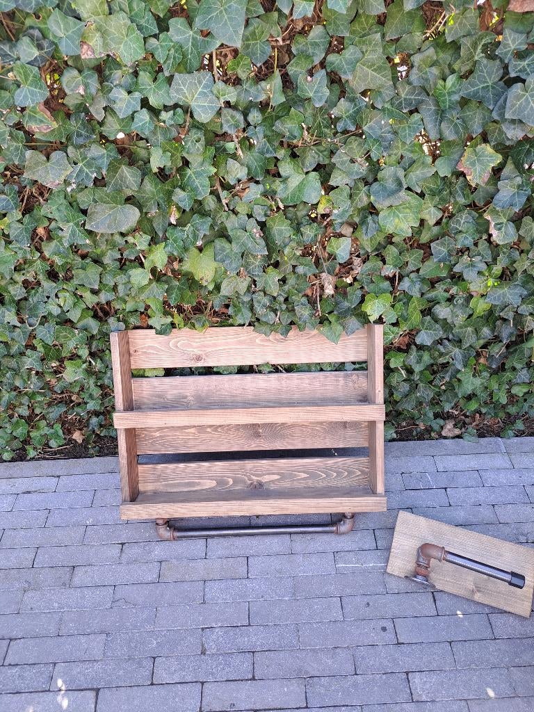 Handdoekhouder + wc-rolhouder, Ophalen of Verzenden, Gebruikt, Bruin, Overige typen