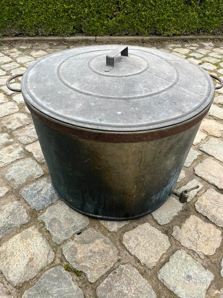 Baignoire en cuivre  avec robinet, 40 litres ou plus, Enlèvement, Utilisé, Métal