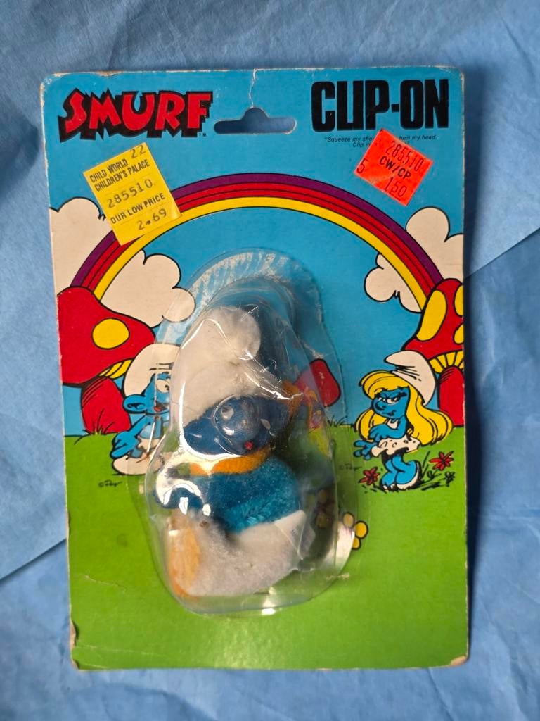 figurine de collection vintage des Schtroumpfs, modèle "Cli, Enlèvement ou Envoi
