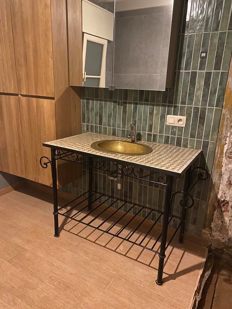 Uniek wasmeubel, Ophalen, Zo goed als nieuw, Wasbak of Wastafel, 100 tot 150 cm