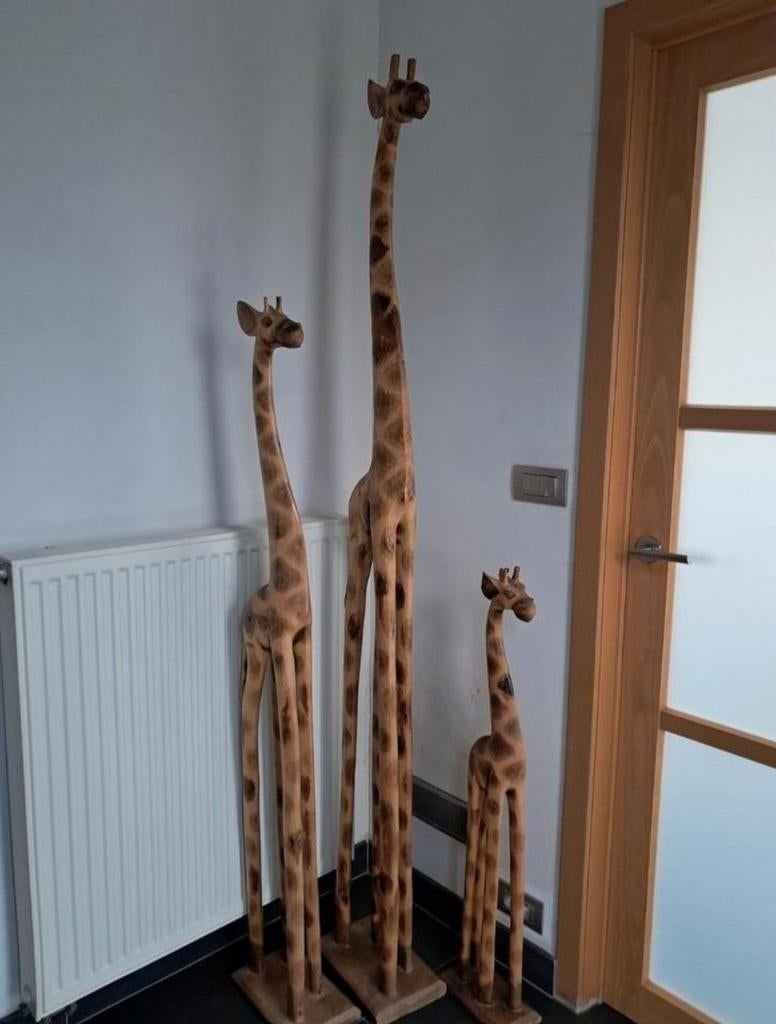 3 delige giraffenset, Huis en Inrichting, Woonaccessoires | Kamerschermen, Ophalen
