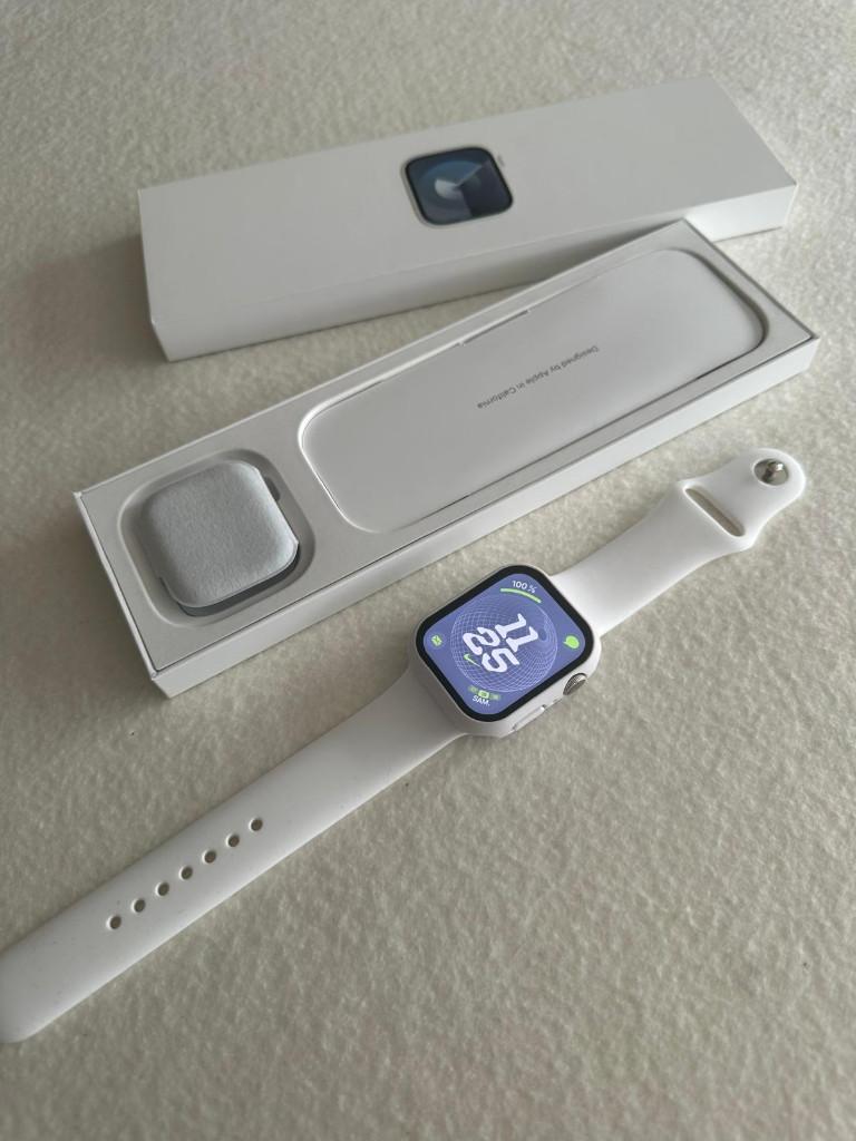 Apple Watch Series 9 GPS/mobiele telefoon, Ophalen, IOS, Zo goed als nieuw, GPS
