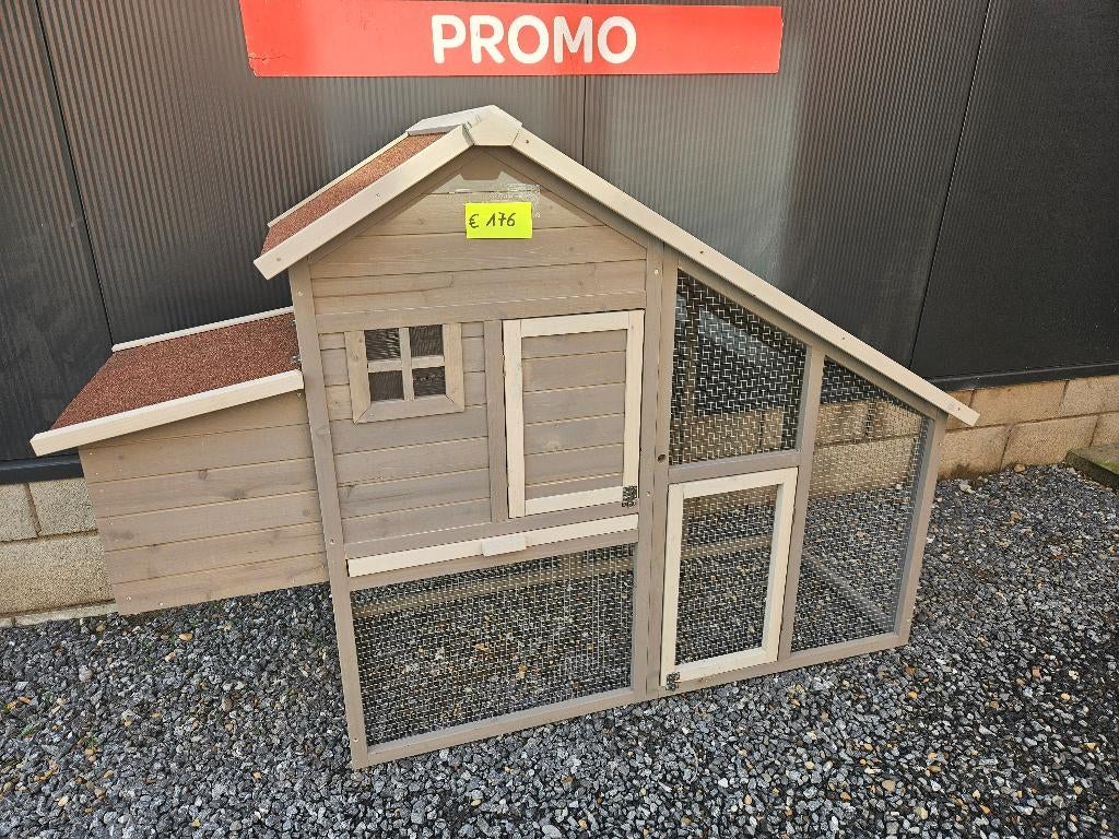 nieuw kippenhok met ren en schuin dak cotton, Dieren en Toebehoren, Ophalen, Nieuw, Kippenhok of Kippenren