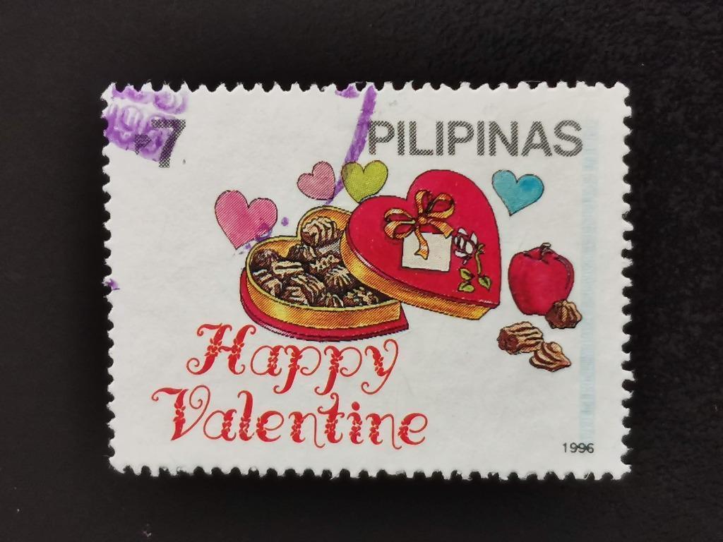 Filippijnen 1996 - Valentijn - chocolade, pralines, Postzegels en Munten, Ophalen of Verzenden, Gestempeld, Zuidoost-Azië