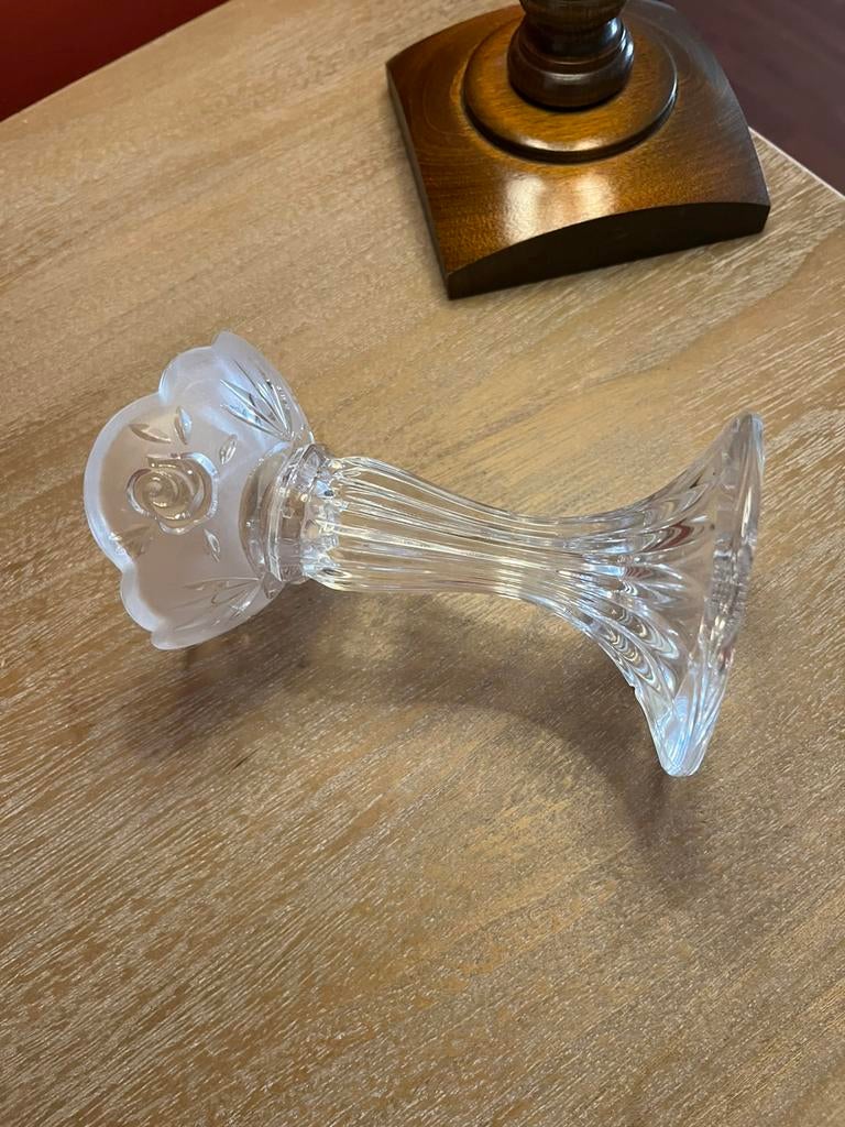 Chandelier en cristal 25% bleikristall H 14 cm, Antiquités & Art, Enlèvement ou Envoi