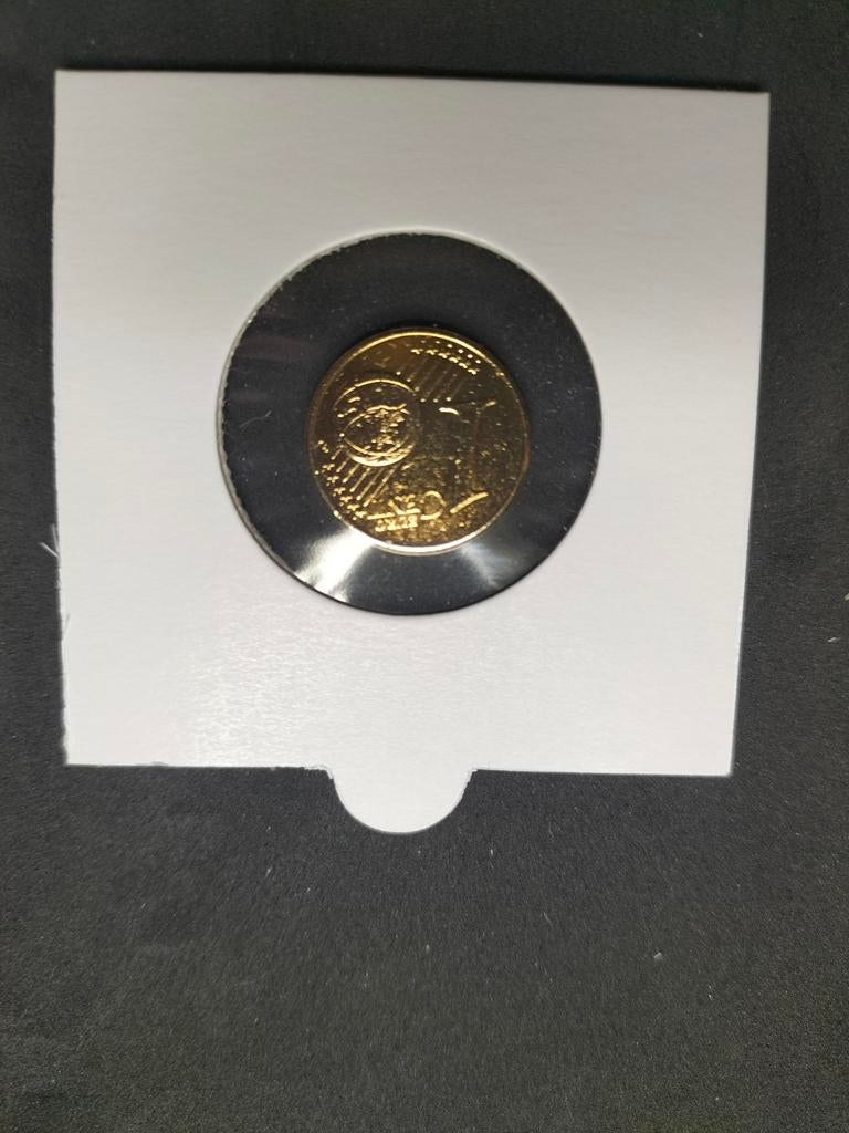 1€ cent 2002 Duitsland verguld, Ophalen of Verzenden