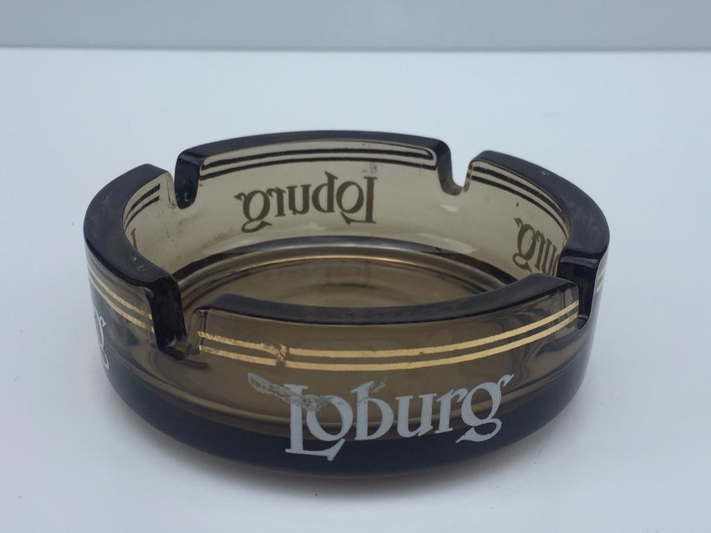 Cendrier verre Loburg 105 mm dia - 35 mm H, Collections, Enlèvement ou Envoi, Comme neuf, Autres types, Autres marques