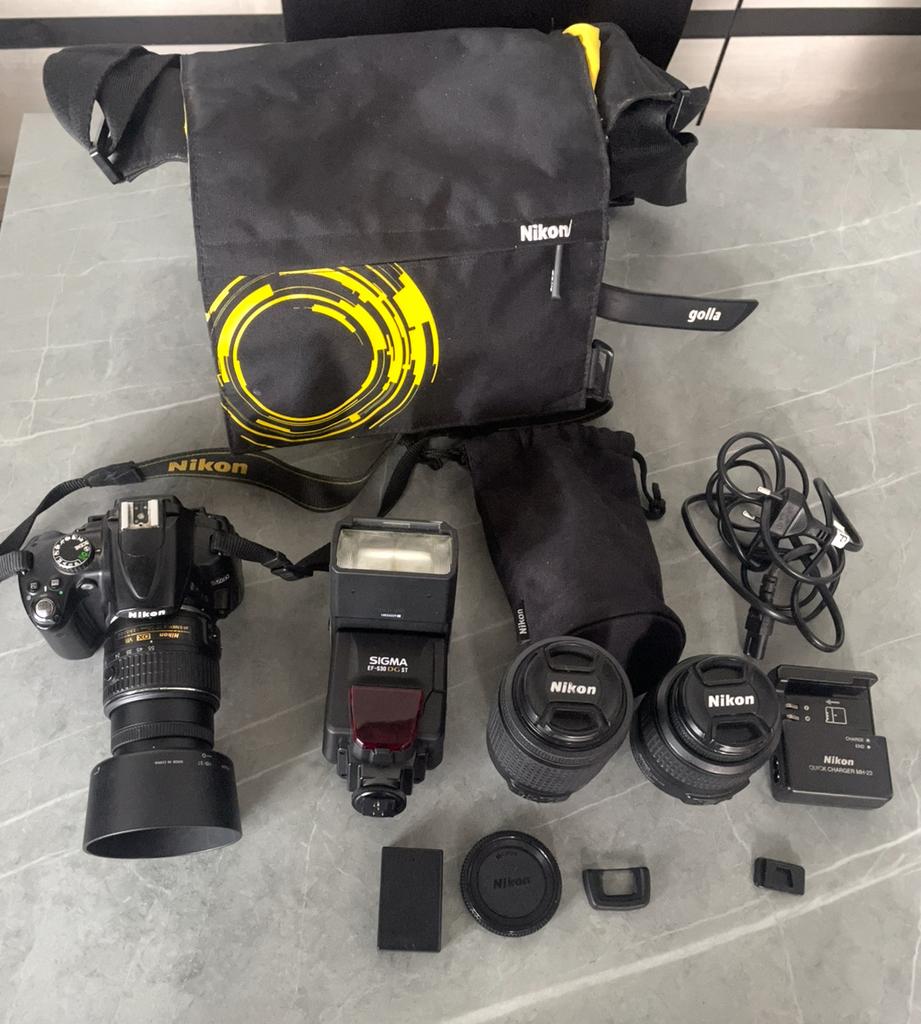 Nikon D5000 met toebehoren, Ophalen, Gebruikt, Compact, Nikon