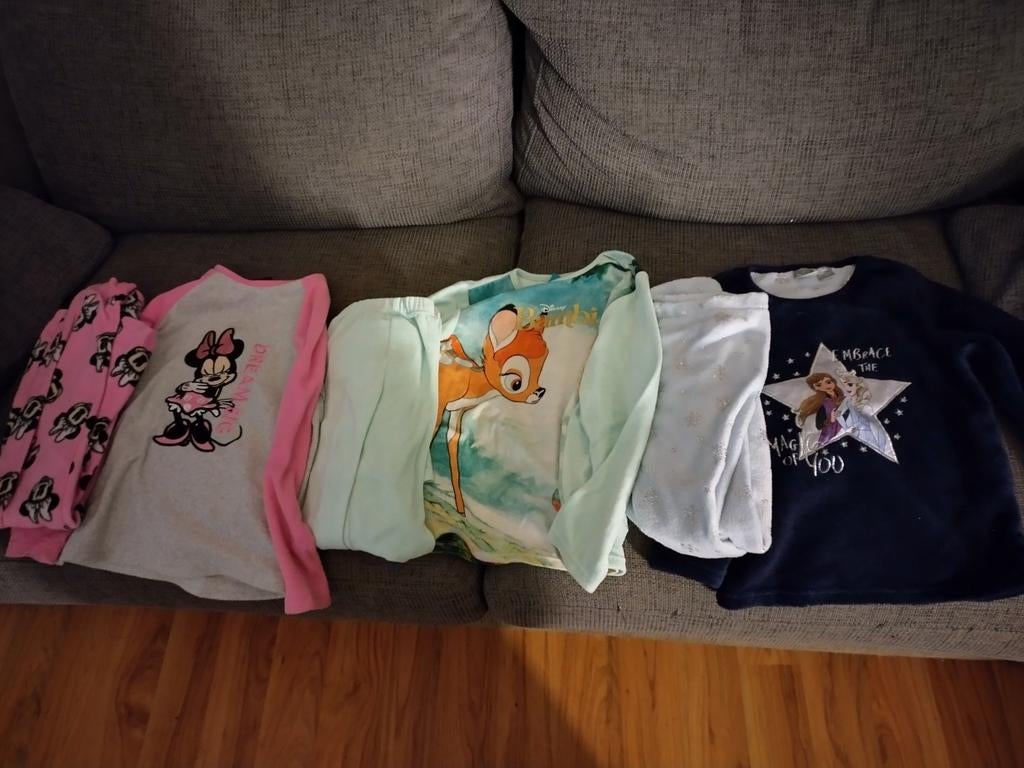 Lot de 3 pijama fille hivers 6-7ans, Enlèvement ou Envoi, Comme neuf