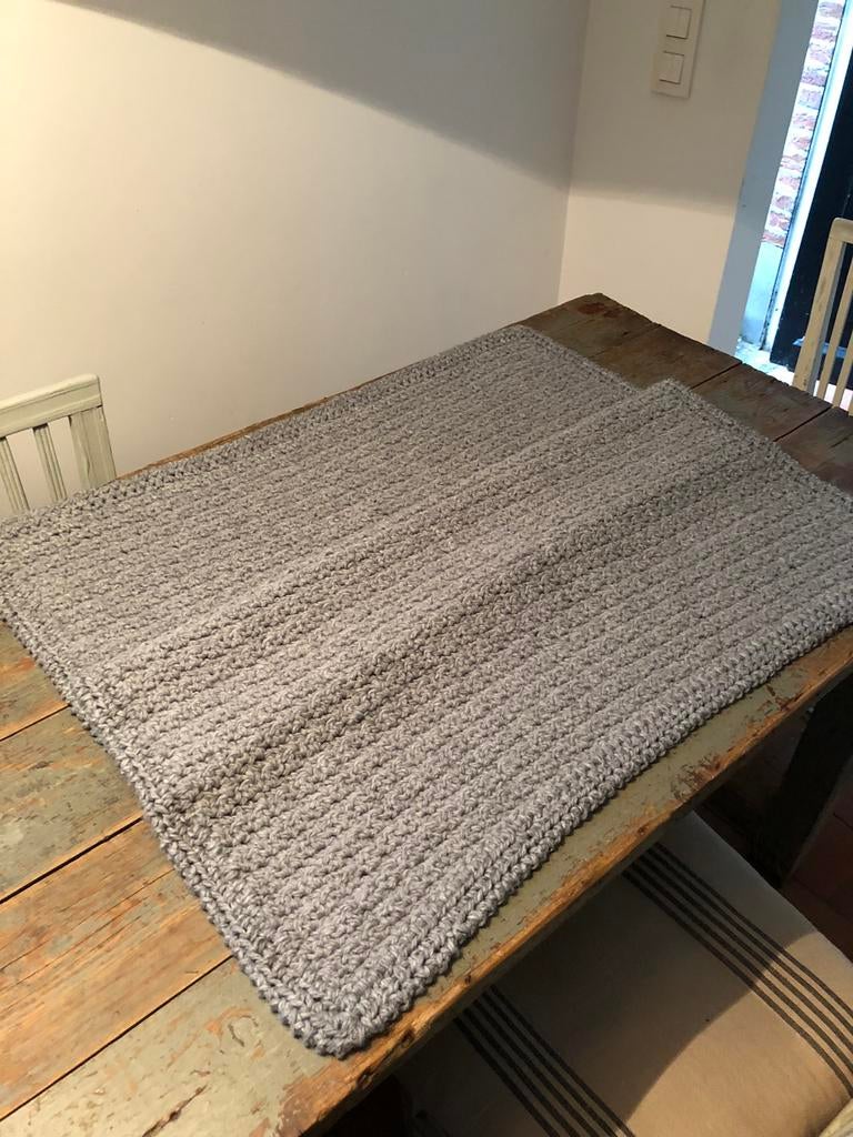 HANDGEMAAKTE DEKEN SPREI BABY WIEG BEDJE WOL, Ophalen of Verzenden, Nieuw, 85 tot 100 cm, Deken