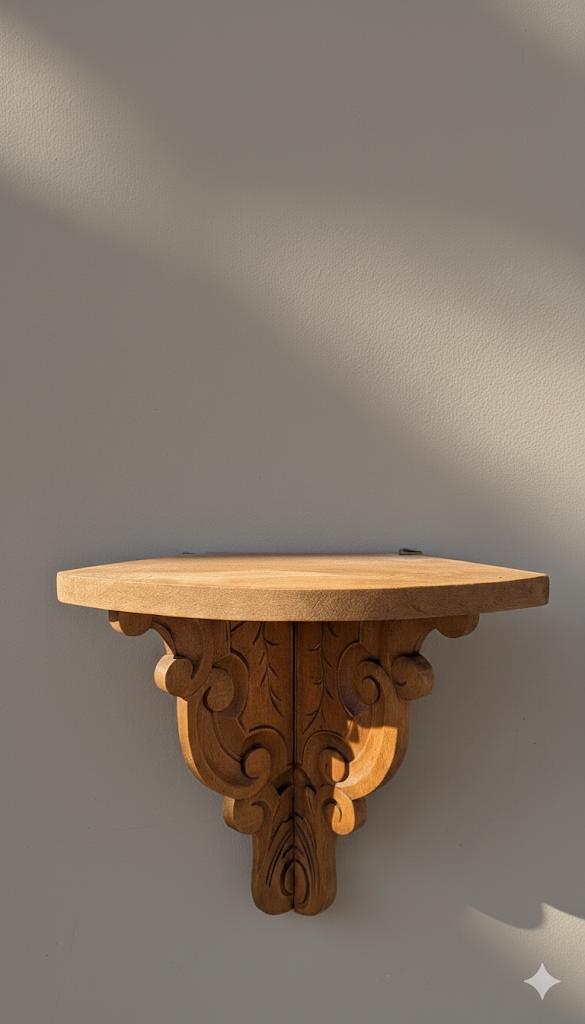 Console de coin en bois, Maison & Meubles, Enlèvement ou Envoi, Comme neuf