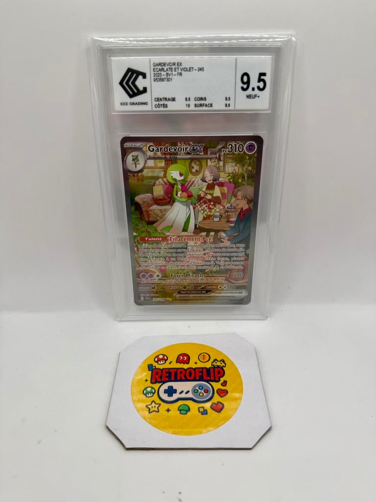 Pokémon TCG Gardevoir ex 245/198 EV1 - CCC 9.5, Hobby & Loisirs créatifs, Enlèvement ou Envoi, Neuf, Cartes en vrac, Foil