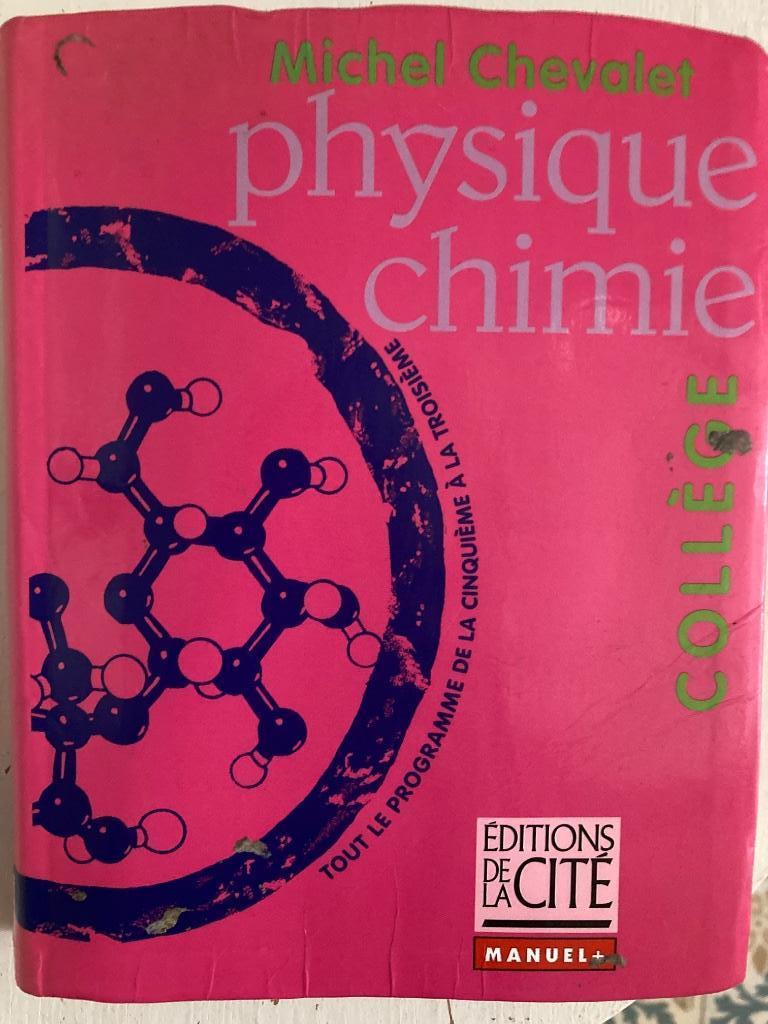 Livre scolaire: physique et chimie À venir chercher à Schaer, Livres, Physique, Enlèvement ou Envoi, De Boeck, Utilisé