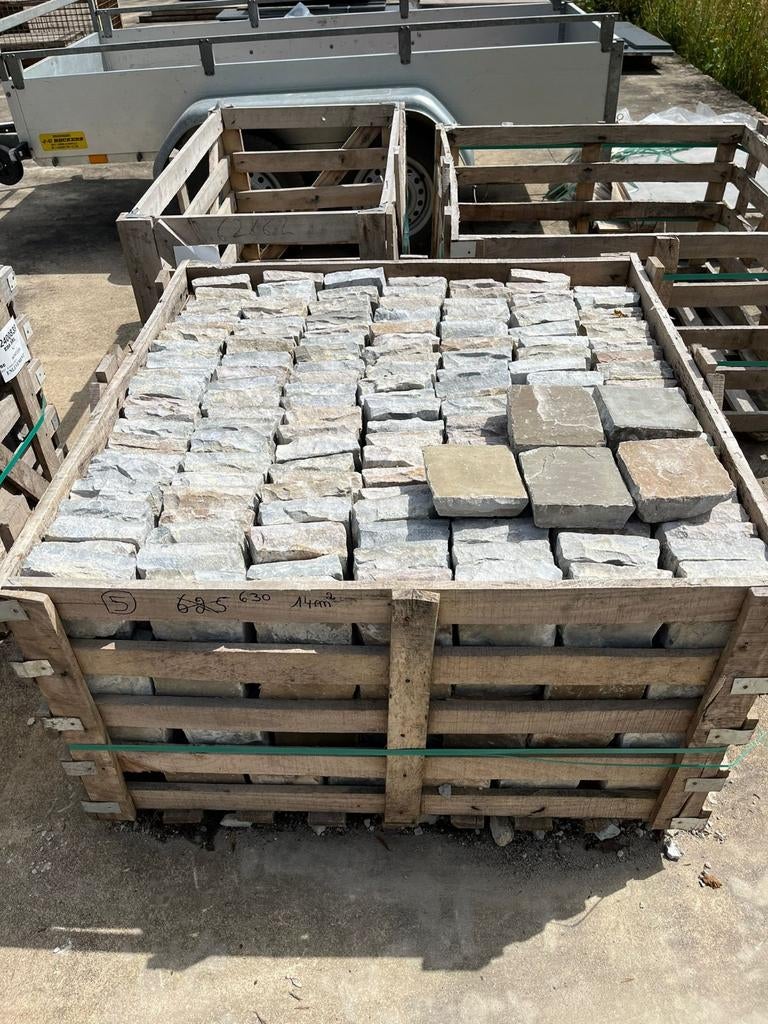 Pavés Kandla 14x14x3-5cm, Jardin & Terrasse, Enlèvement, Utilisé, 10 m²² ou plus, Autres types