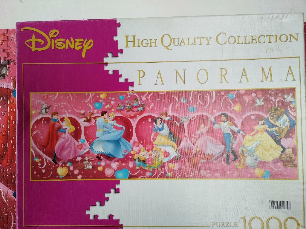 Puzzel 1000 st. 1 meter lang! Disney prinsessen, Ophalen of Verzenden, Meer dan 50 stukjes, Zo goed als nieuw, 6 jaar of ouder