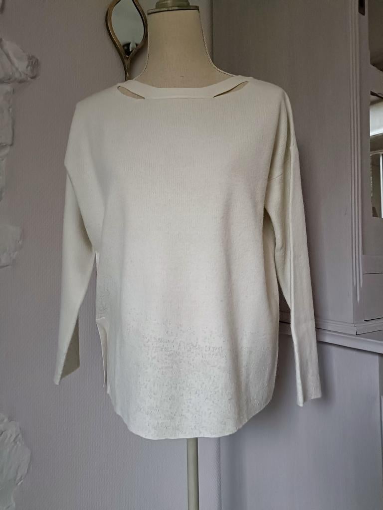 Très beau pull crème Miss Captain Trend, Enlèvement ou Envoi