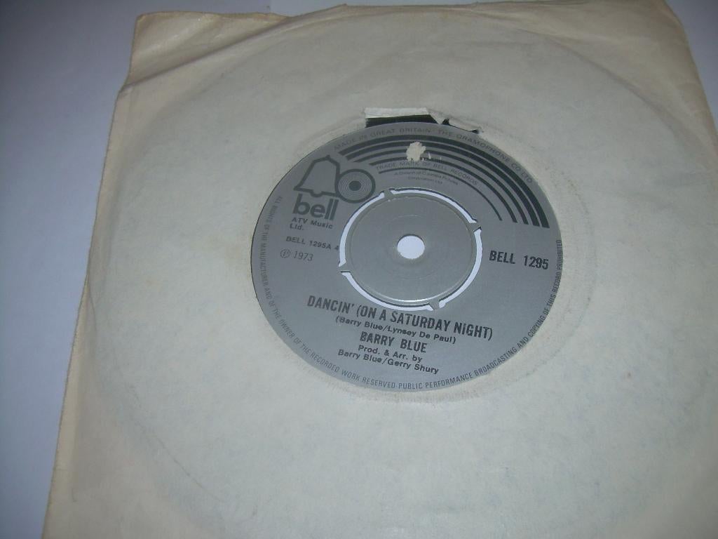 SINGLE 45 T - Barry Blue - Dancing On A Saturday Night, Enlèvement ou Envoi, Single, Comme neuf, Pop
