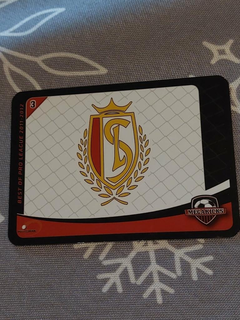 Voetbalkaart : Megakicks / Clublogo Standard de Liège, Verzamelen, Verzenden, Zo goed als nieuw, Poster, Plaatje of Sticker