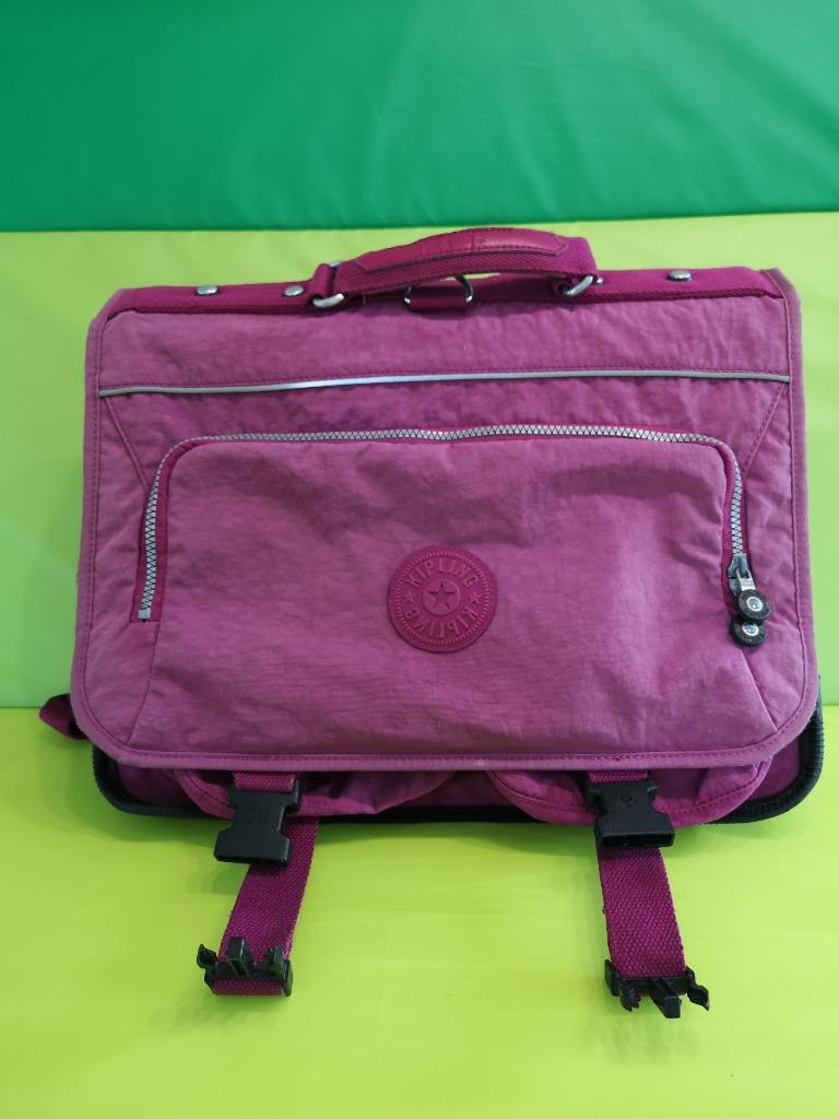Cartable Kipling Linus Fushia, Bijoux, Sacs & Beauté, Sacs | Cartables, Enlèvement ou Envoi, 30 à 40 cm, Autres couleurs, Utilisé