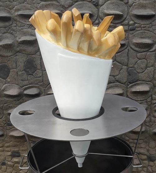 Sac à frites 75 cm - sac à frites pour table de bar