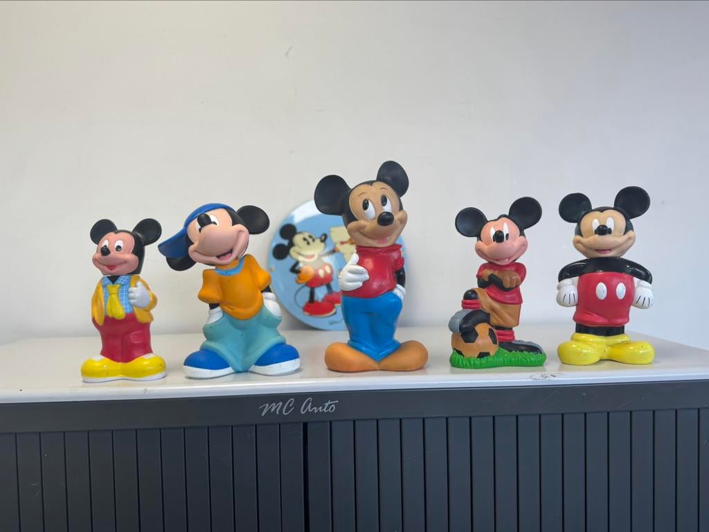 Disney Mickey Mouse beelden, Ophalen of Verzenden, Mickey Mouse, Gebruikt, Beeldje of Figuurtje