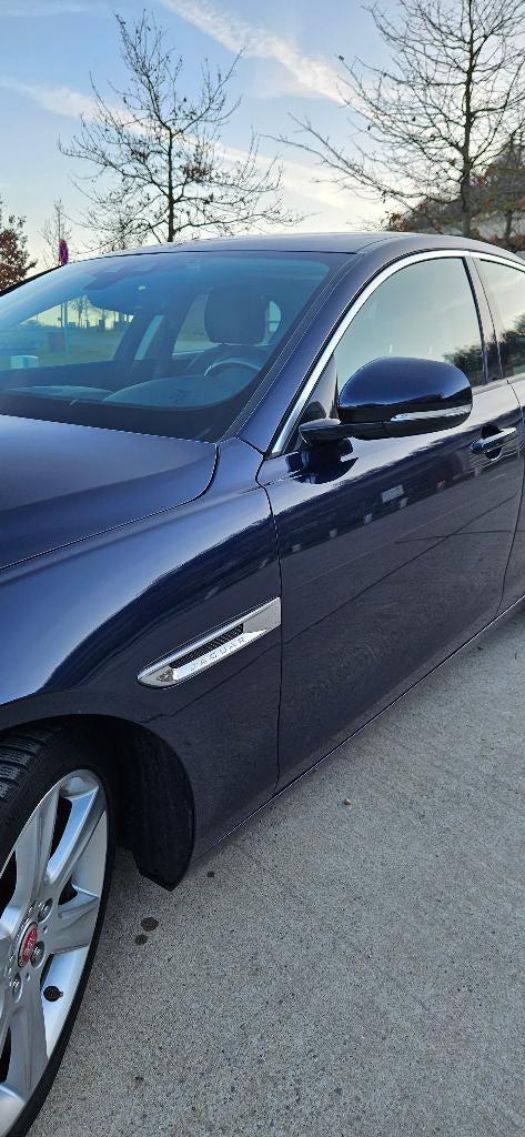 Jaguar XE leder bekleding afneembare trek haak, Auto's, Jaguar, Zwart, Blauw, Leder, Particulier