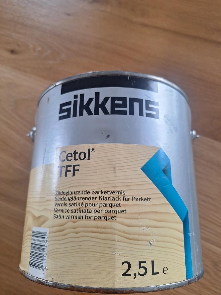 Verni satiné pour parquet cetol TFF sikkens 2,5l, Bricolage & Construction, Peinture, Vernis & Laque, Moins de 5 litres, Enlèvement ou Envoi