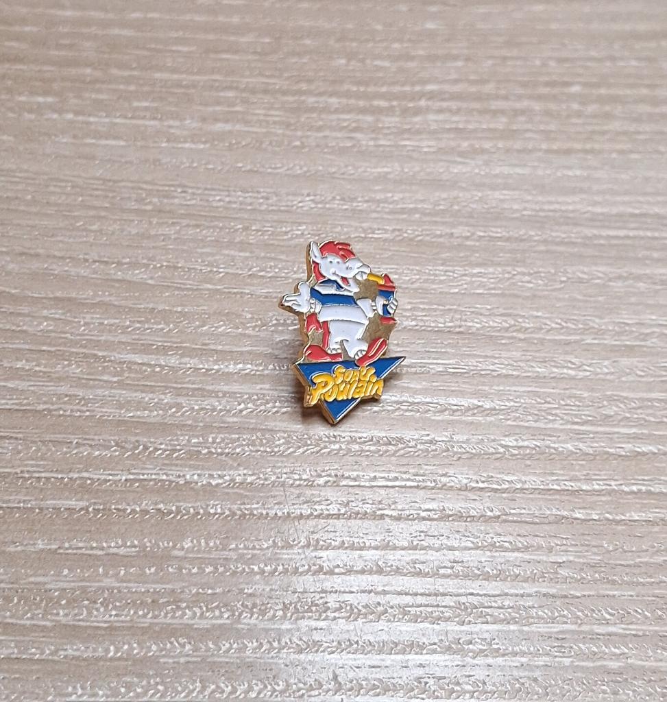 PIN - SUPER POULAIN - NIJLPAARD - HIPP0 - HIPPOPOTAME, Envoi, Utilisé, Marque, Insigne ou Pin's