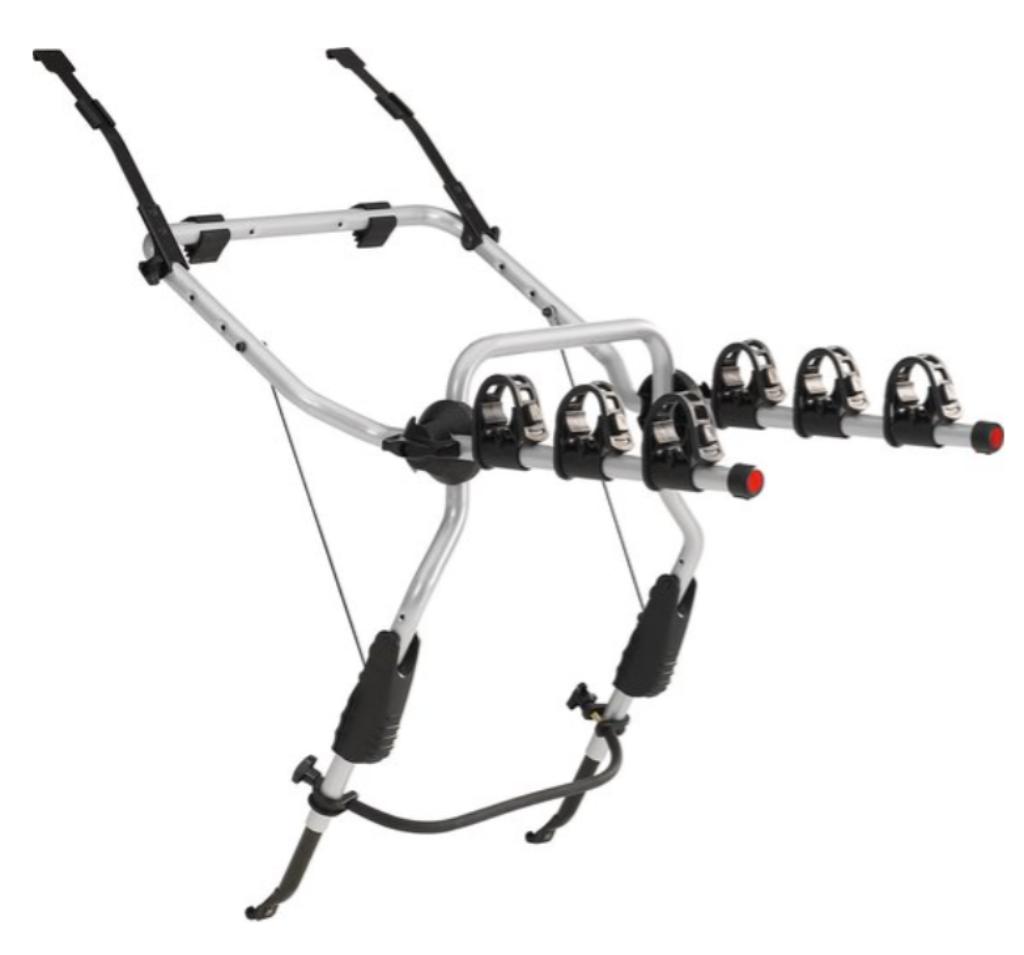 Fietsendrager Thule ClipOn 9103 Achterklep, Auto diversen, Fietsendragers, Ophalen of Verzenden, 3 fietsen of meer, Zo goed als nieuw