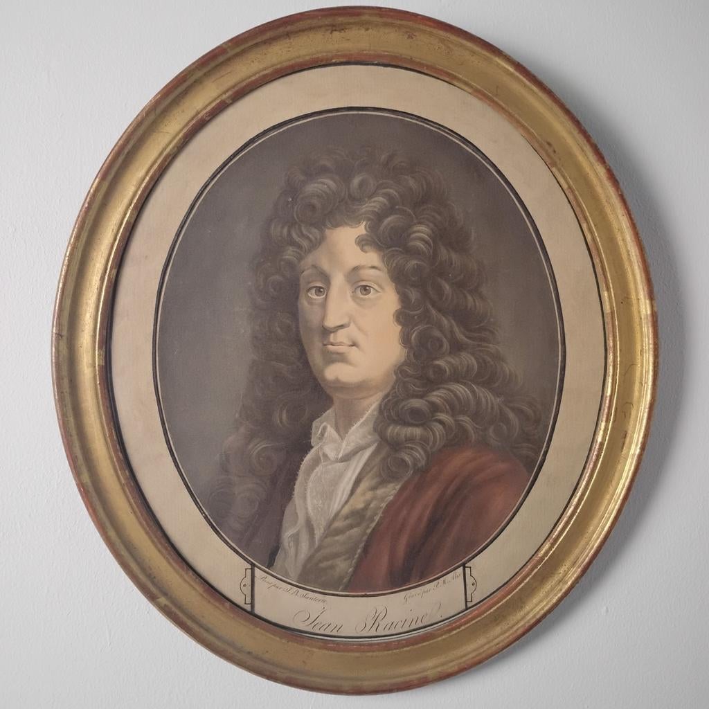 Portrait de Jean Racine gravé classique fin 18e, Antiquités & Art, Art | Peinture | Classique, Enlèvement