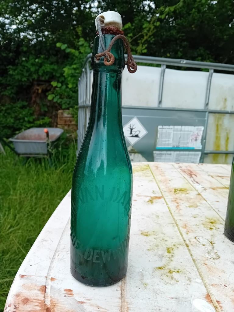 Oude vintage bierfles  Gh van Daele Scheldewindeke, Ophalen of Verzenden, Gebruikt
