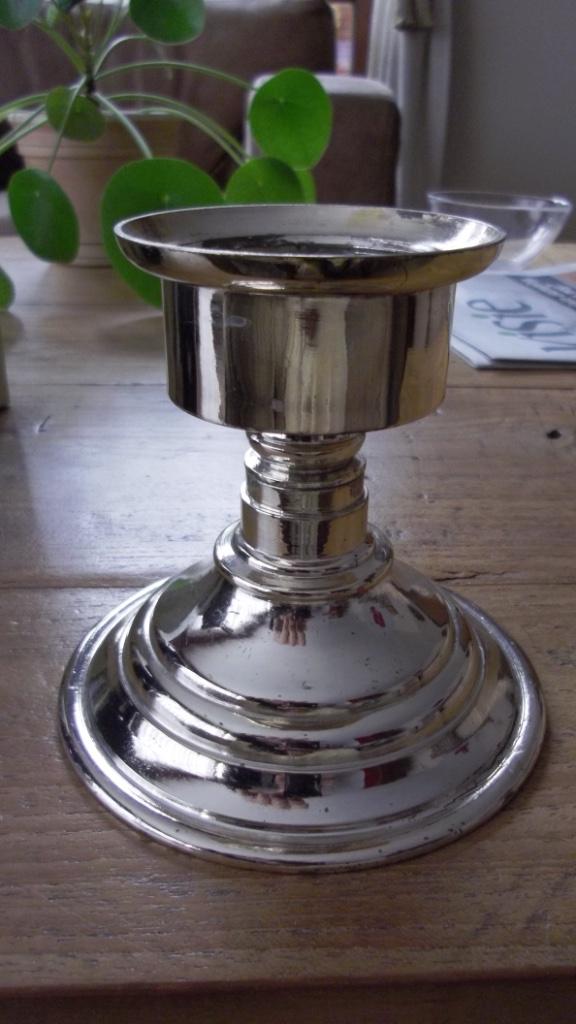 Chandelier élégant en métal argenté, Antiquités & Art, Antiquités | Bougeoirs, Enlèvement ou Envoi