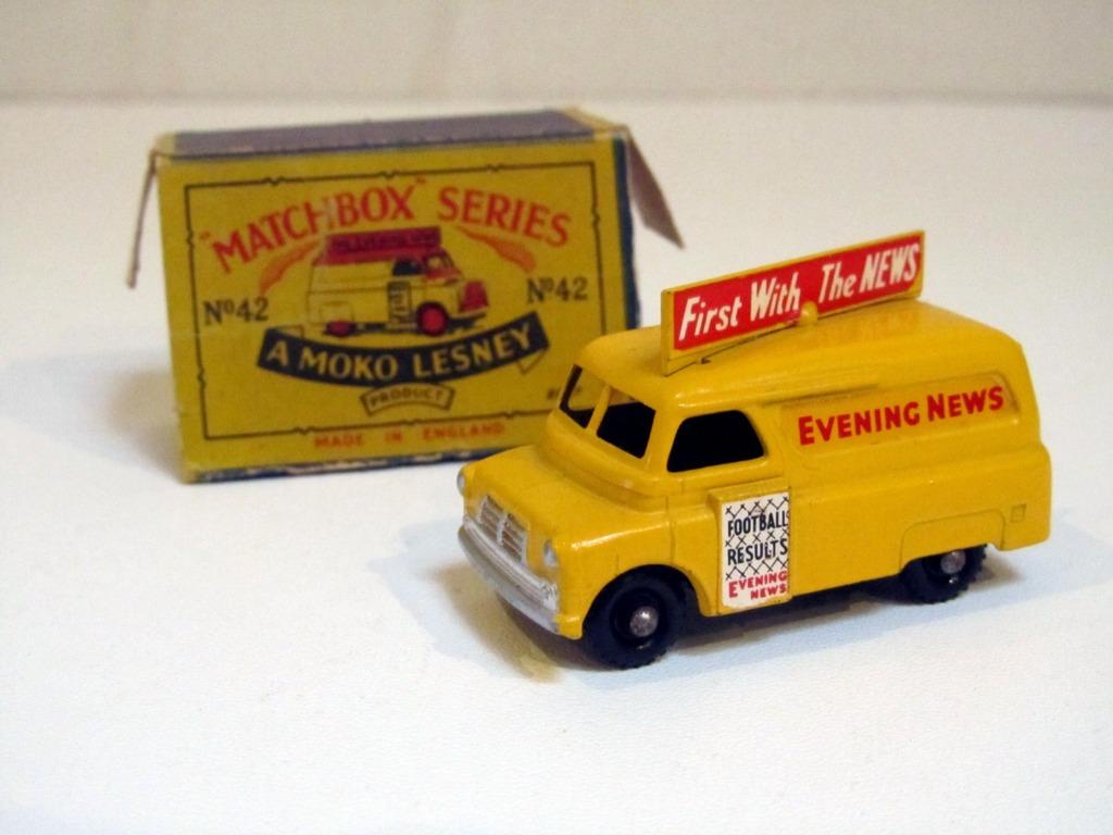 Evening News Van Bedford 42a BPW 1957 Lesney Matchbox RW, Overige merken, 1:50 of kleiner, Nieuw, Ophalen of Verzenden