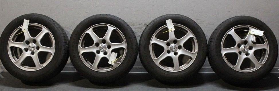 Winterbanden Michelin Alpin 225/55 R16 velg  Peugeot 607 Alu, Auto-onderdelen, Banden en Velgen, Ophalen, Gebruikt, 16 inch, Banden en Velgen