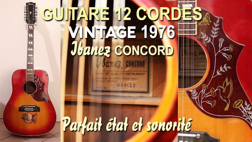 GUITARE 12 CORDES - IBANEZ, Musique & Instruments, Instruments à corde | Guitares | Acoustiques, Enlèvement, Utilisé, Guitare Western ou Guitare Folk