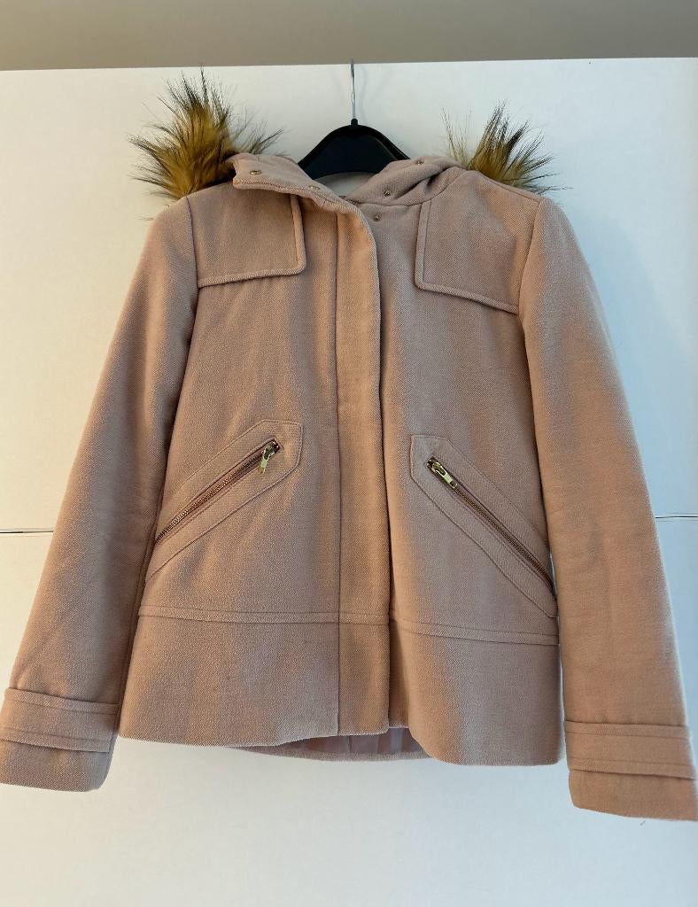 JBC beige winterjas, Kleding | Dames, Jassen | Winter, Ophalen of Verzenden, Zo goed als nieuw, Maat 36 (S), JBC